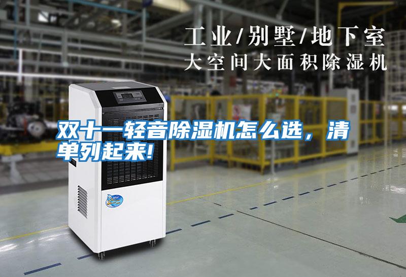 雙十一輕音除濕機怎么選，清單列起來!