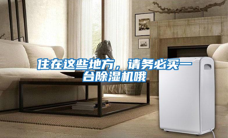 住在這些地方，請務必買一臺除濕機哦