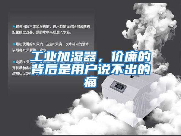 工業(yè)加濕器,價廉的背后是用戶說不出的痛