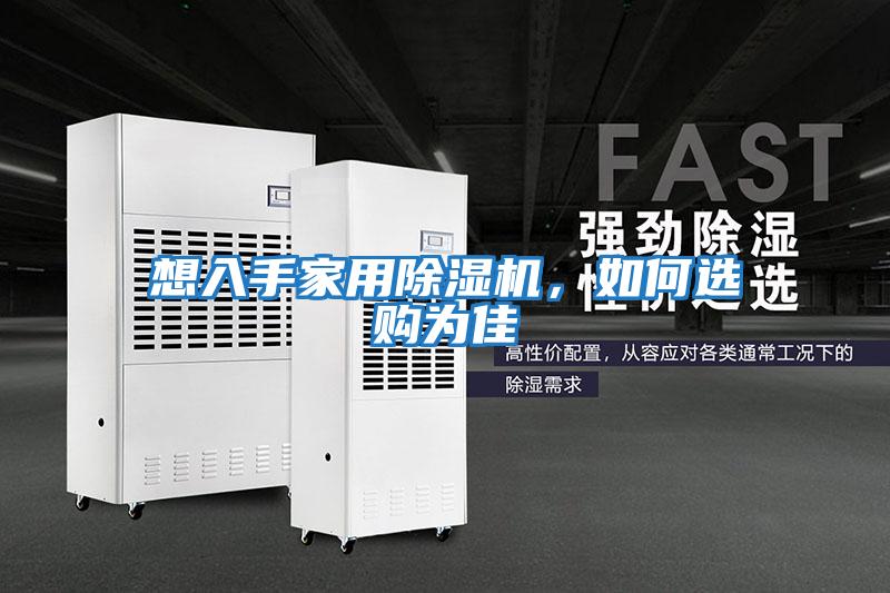 想入手家用除濕機，如何選購為佳