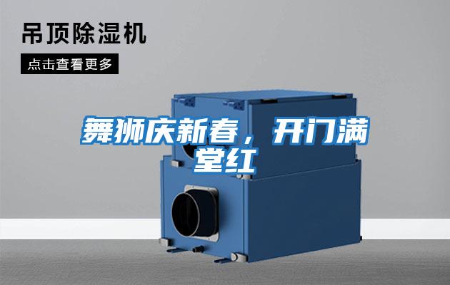 舞獅慶新春，開門滿堂紅