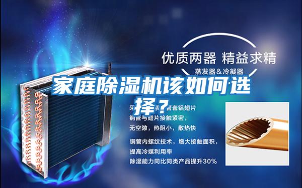 家庭除濕機該如何選擇？