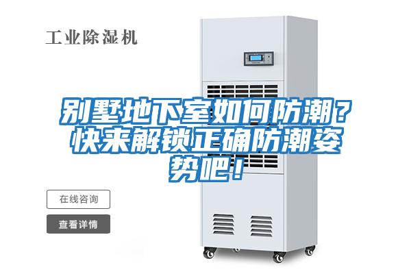 別墅地下室如何防潮？快來解鎖正確防潮姿勢吧！