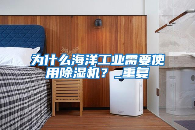 為什么海洋工業需要使用除濕機?_重復
