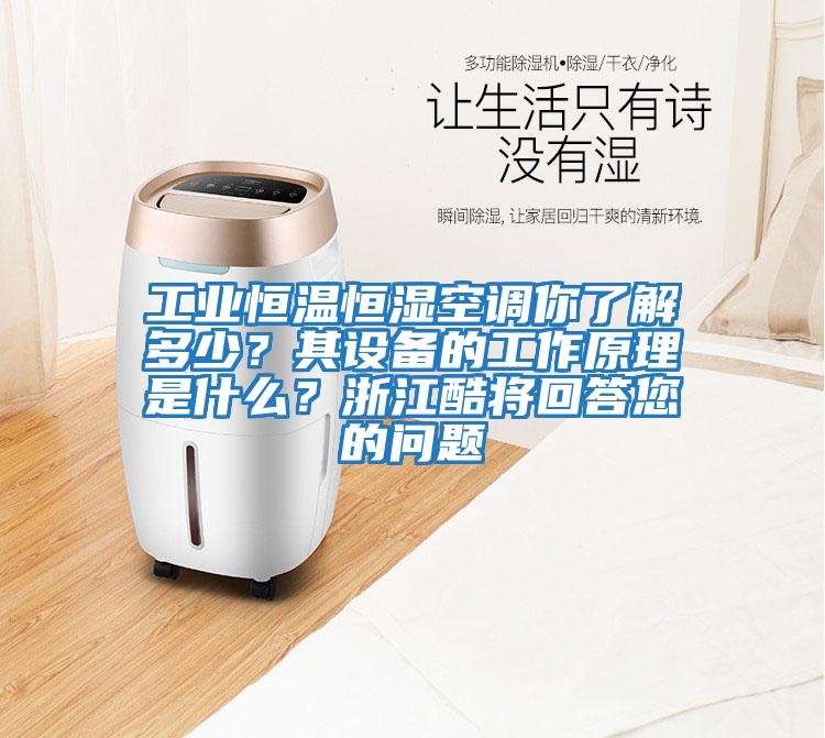 工業(yè)恒溫恒濕空調(diào)你了解多少？其設(shè)備的工作原理是什么？浙江酷將回答您的問題