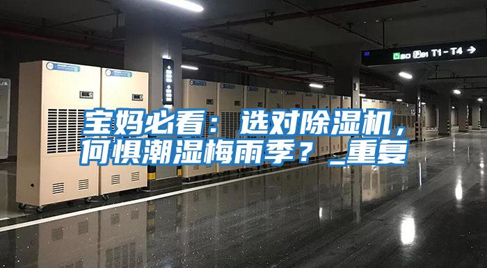 寶媽必看：選對除濕機，何懼潮濕梅雨季？_重復(fù)
