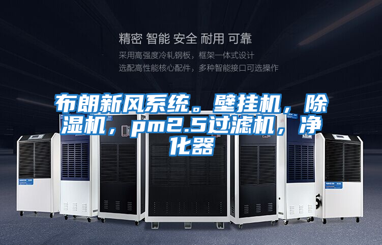 布朗新風(fēng)系統(tǒng)。壁掛機(jī)，除濕機(jī)，pm2.5過濾機(jī)，凈化器