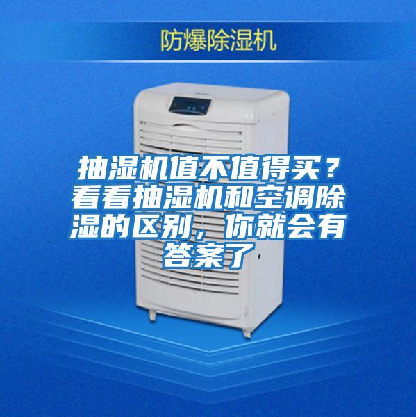 抽濕機值不值得買?看看抽濕機和空調除濕的區別,你就會有答案了