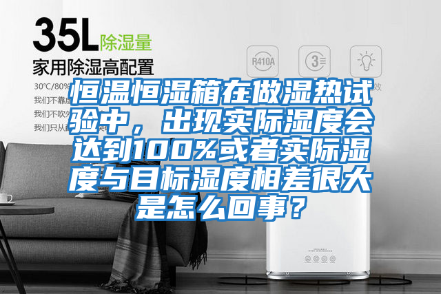 恒溫恒濕箱在做濕熱試驗中，出現(xiàn)實(shí)際濕度會達(dá)到100%或者實(shí)際濕度與目標(biāo)濕度相差很大是怎么回事？