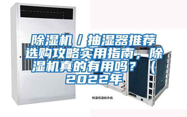 除濕機／抽濕器推薦選購攻略實用指南，除濕機真的有用嗎？（2022年