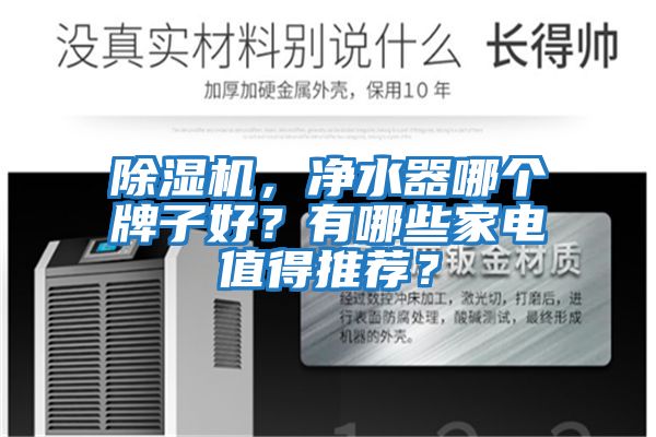 除濕機(jī),凈水器哪個牌子好?有哪些家電值得推薦?